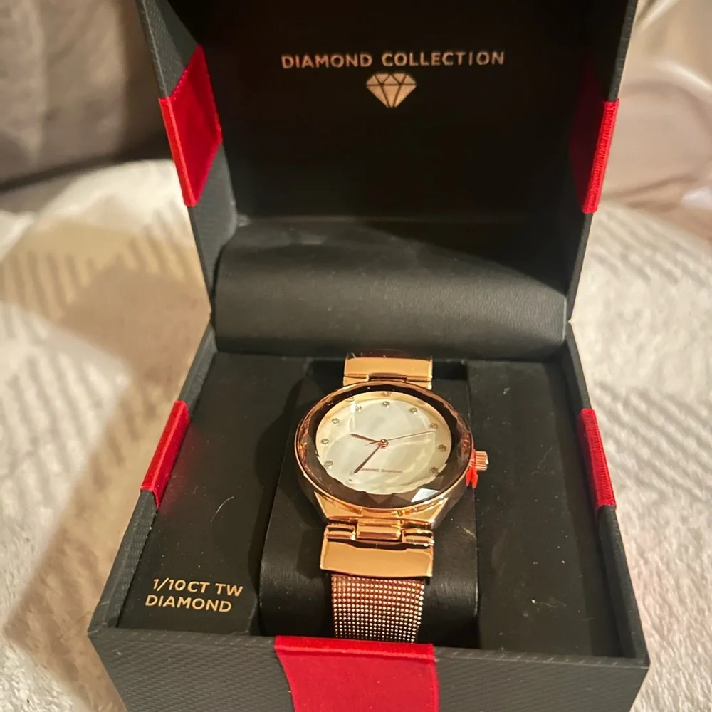 Rose Gold Diamond Collection Watch - Picture 1 of 3